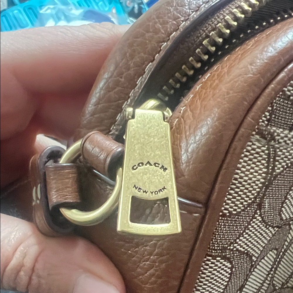 Coach Mickey Mouse Patterned Brown Camera Bag - image 3